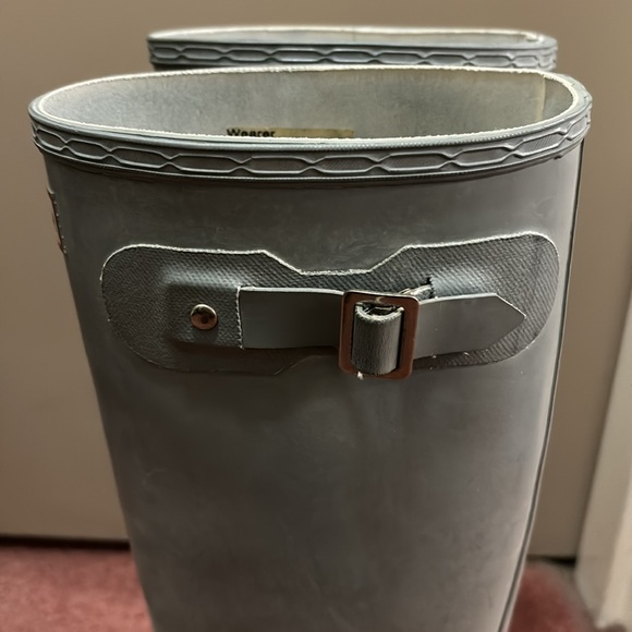 Hunter grey rubber knee high booots size 9 - Picture 7 of 7